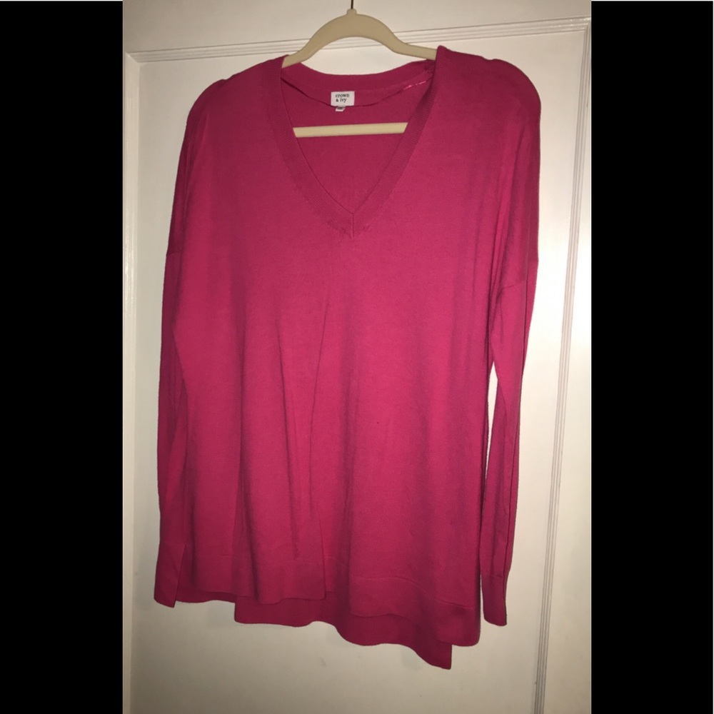 V neck sweater